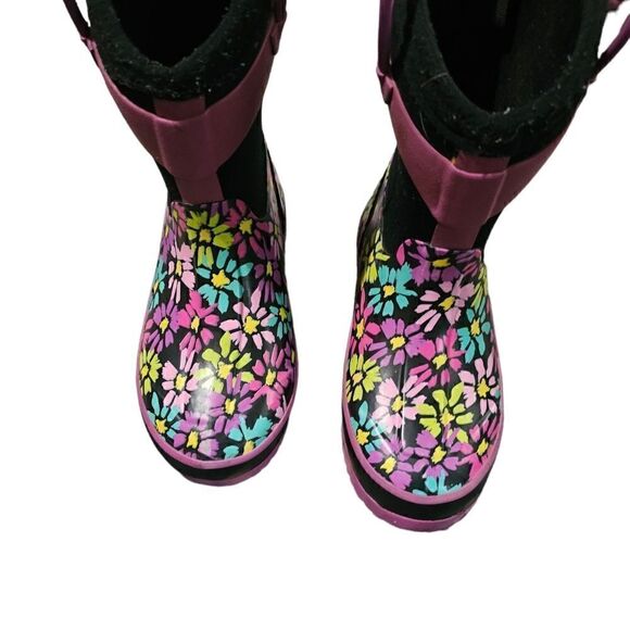 Kid's WESTERN CHIEF Insulated Floral Watsr Boots Size 11/12 - Picture 5 of 8